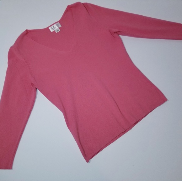 LOFT Sweaters - Ann Taylor Loft Pink Knit Top XS